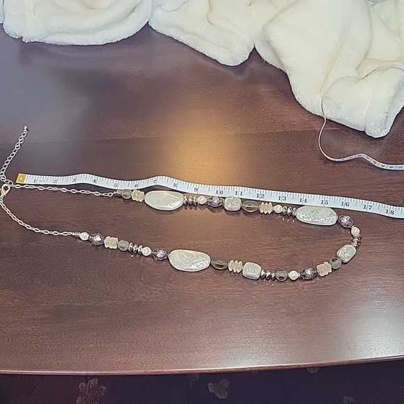 Chico's NWOT Single-Strand Silvertone  Necklace - Picture 3 of 5